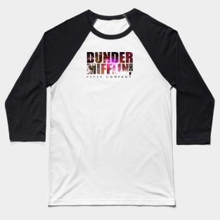 The Office Dunder Mifflin logo (GALACTIC Edition) Baseball T-Shirt